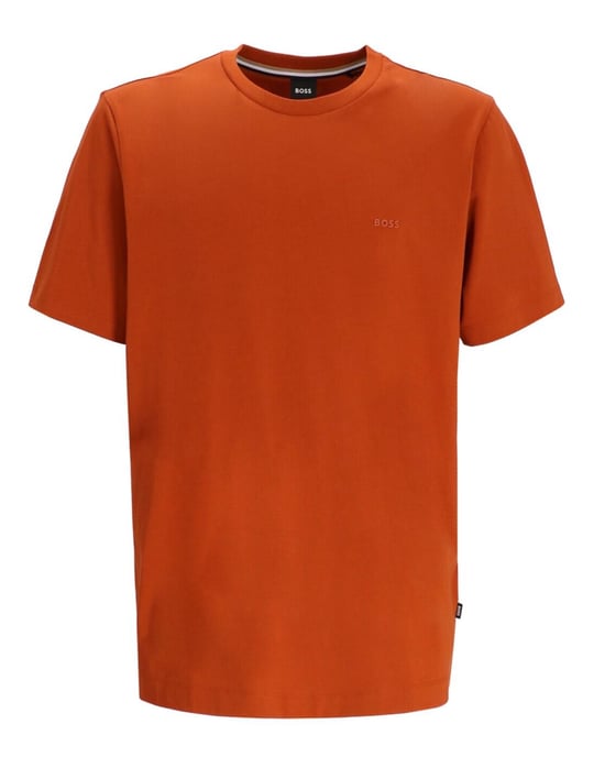 BOSS  BOSS Erkek regular fit Kısa Kollu Düz Bisiklet Yaka Turuncu T-Shirt 50468347-809