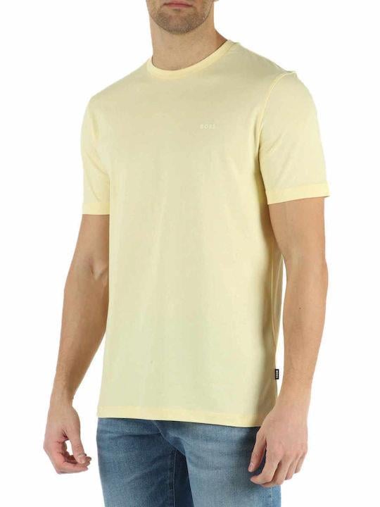 BOSS BOSS Erkek regular fit Kısa Kollu Düz Bisiklet Yaka Sarı1 T-Shirt 50468347-749
