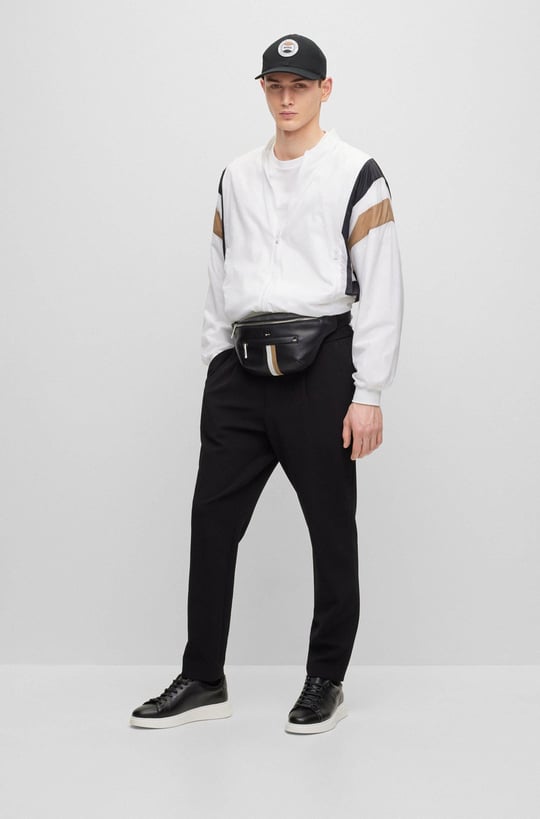 BOSS BOSS Erkek regular fit Kısa Kollu Düz Bisiklet Yaka Beyaz T-Shirt 50489420-100