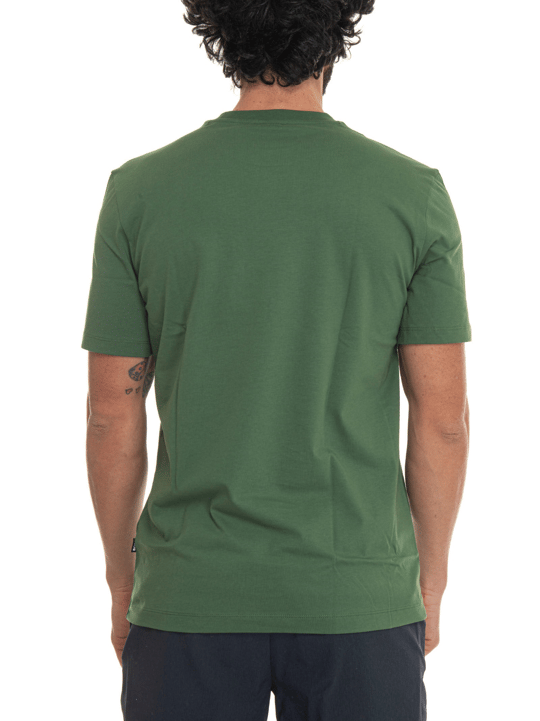 BOSS  BOSS Erkek regular fit Kısa Kollu Düz Bisiklet Yaka Yeşil T-Shirt 50468347-348