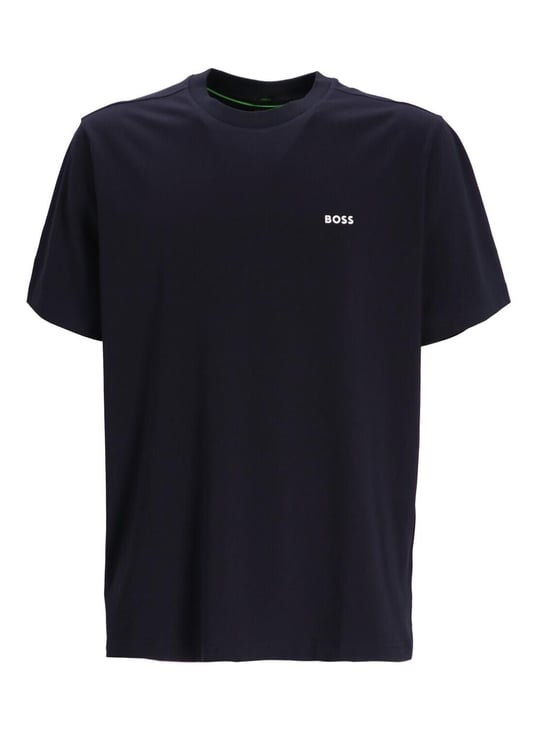 BOSS BOSS Erkek regular fit Kısa Kollu Düz Bisiklet Yaka Lacivert1 T-Shirt 50506373-402