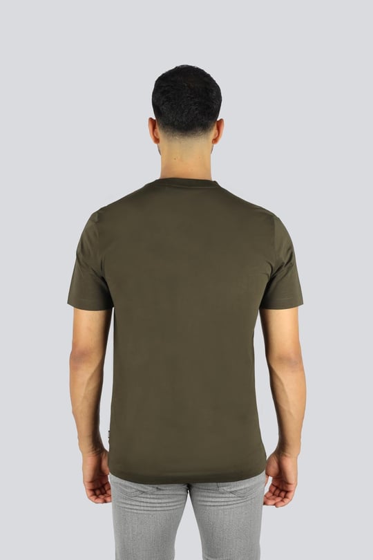 BOSS  BOSS Erkek regular fit Kısa Kollu Düz Bisiklet Yaka Yeşil 2 T-Shirt 50468347-342