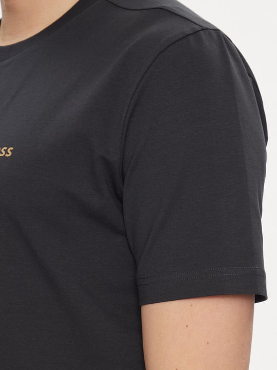 BOSS BOSS Erkek regular fit Kısa Kollu Düz Bisiklet Yaka Lacivert T-Shirt 50506373-401