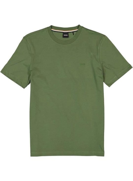 BOSS BOSS Erkek regular fit Kısa Kollu Düz Bisiklet Yaka Yeşil1 T-Shirt 50468347-381