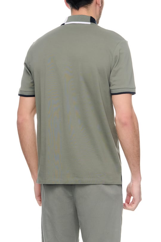 BOSS BOSS Erkek regular fit Kısa Kollu logolu polo Yaka Yeşil Polo Yaka T-Shirt 50488275-343