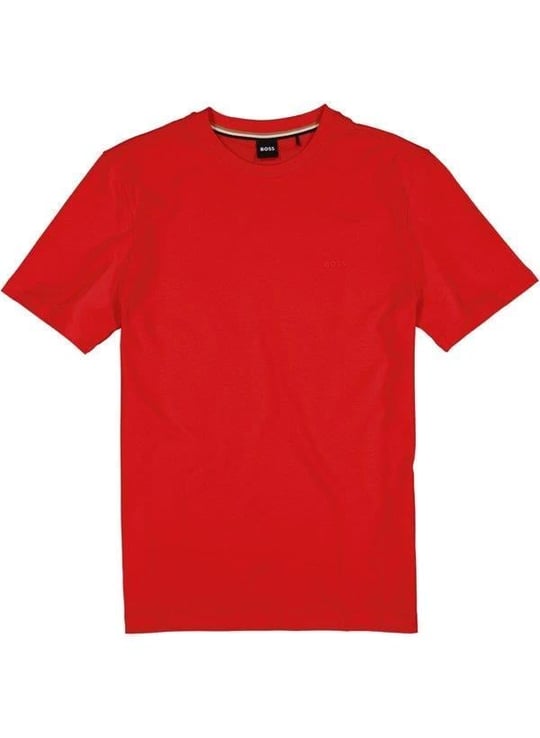 BOSS BOSS Erkek regular fit Kısa Kollu Düz Bisiklet Yaka Kırmızı1 T-Shirt 50468347-627