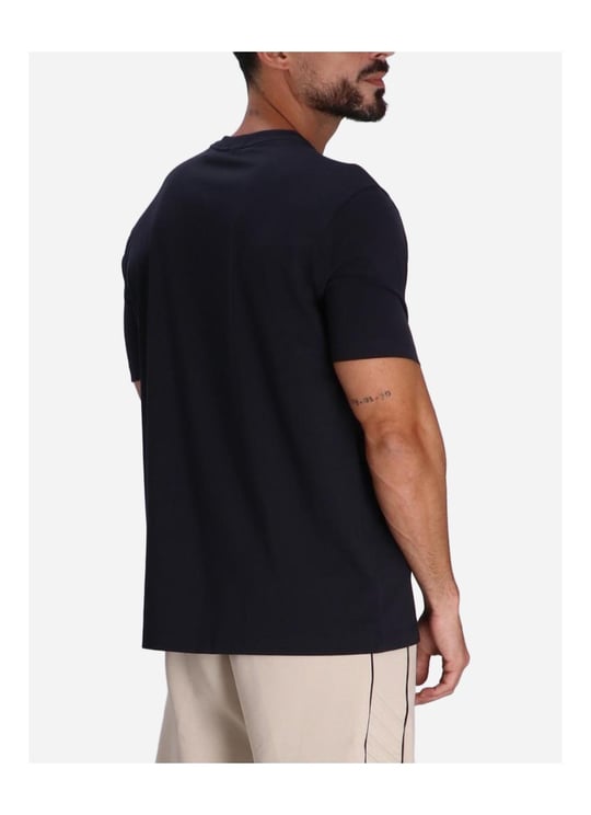 BOSS BOSS Erkek regular fit Kısa Kollu Düz Bisiklet Yaka Lacivert1 T-Shirt 50506373-402