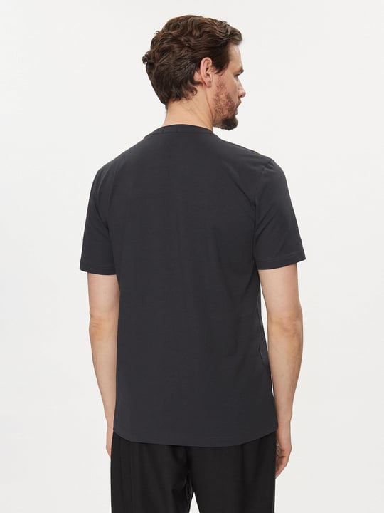 BOSS BOSS Erkek regular fit Kısa Kollu Düz Bisiklet Yaka Lacivert T-Shirt 50506373-401