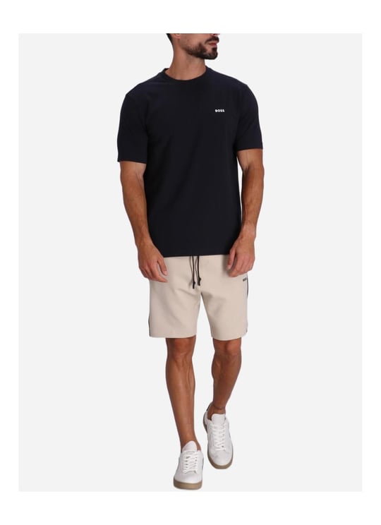 BOSS BOSS Erkek regular fit Kısa Kollu Düz Bisiklet Yaka Lacivert1 T-Shirt 50506373-402