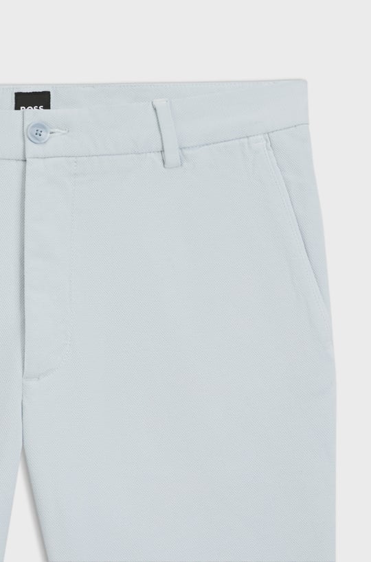BOSS  BOSS Erkek Regular Fit Normal Bel Pamuklu Açık Mavi Şort 50555859-499
