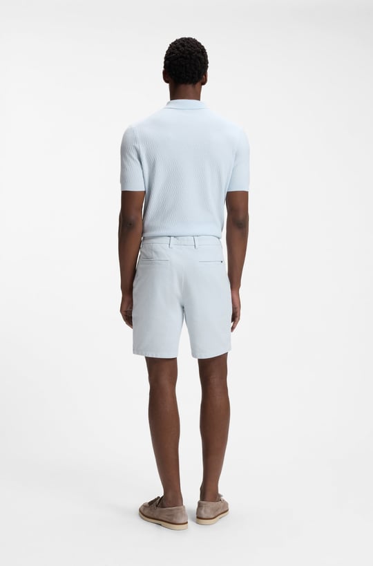 BOSS  BOSS Erkek Regular Fit Normal Bel Pamuklu Açık Mavi Şort 50555859-499