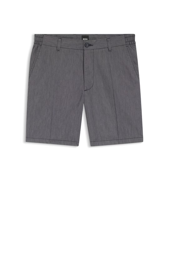 BOSS  BOSS Erkek Regular Fit Normal Bel Pamuklu Lacivert Şort 50557424-404