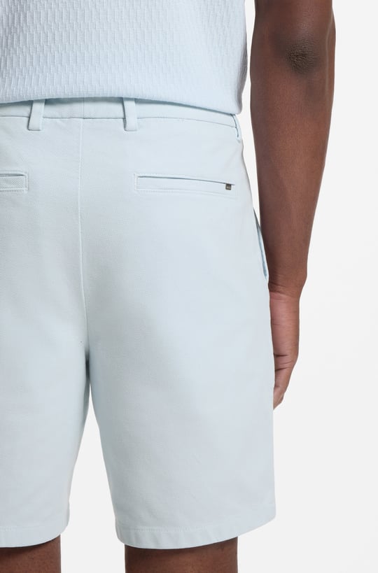 BOSS  BOSS Erkek Regular Fit Normal Bel Pamuklu Açık Mavi Şort 50555859-499