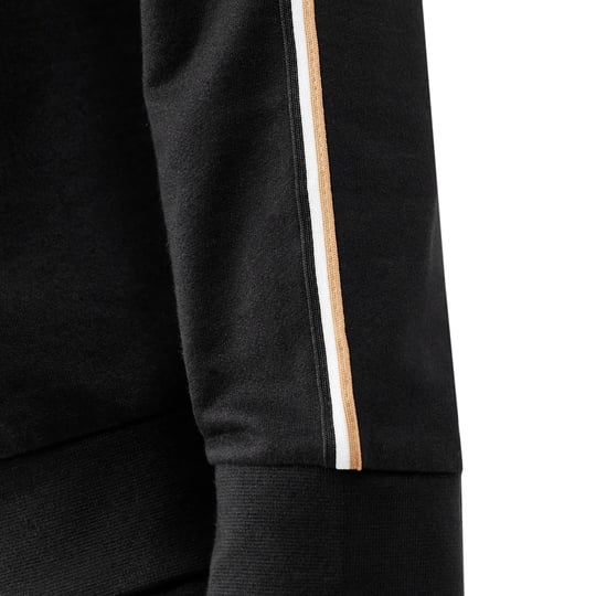 BOSS  BOSS Erkek Regular Fit Pamuklu Bisiklet Yaka Uzun Kollu Siyah Sweatshirt 50566972-001