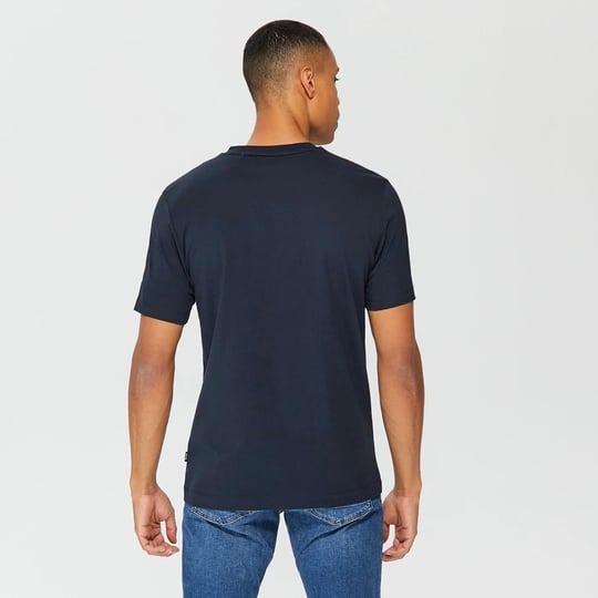 BOSS BOSS Erkek Regular Fit Pamuklu V Yaka Kısa Kollu Lacivert T-Shirt 50468348-404
