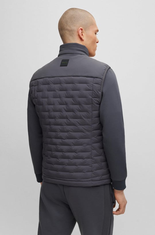 BOSS BOSS Erkek regular fit Uzun Kollu düz Gri Mont 50491912-027