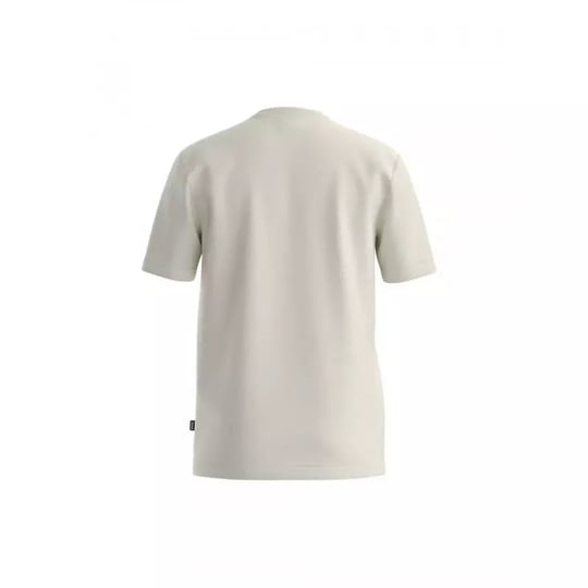 BOSS  BOSS Erkek Regular Fit Yuvarlak Yakalı Logo Detaylı Pamuklu Kısa Kollu Ekru T-Shirt 50565630-118