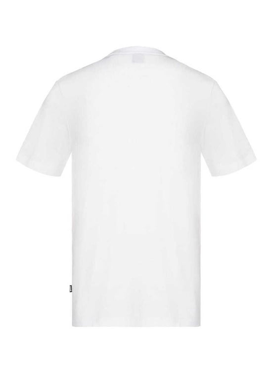 BOSS  BOSS Erkek Regular Fit Yuvarlak Yakalı Logo Detaylı Pamuklu Kısa Kollu Beyaz T-Shirt 50565630-100