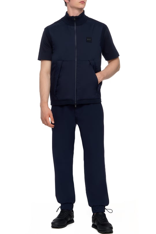 BOSS BOSS Erkek Relaxed Fit Esnek Kumaş Rahat Lacivert Pantolon 50494436-404