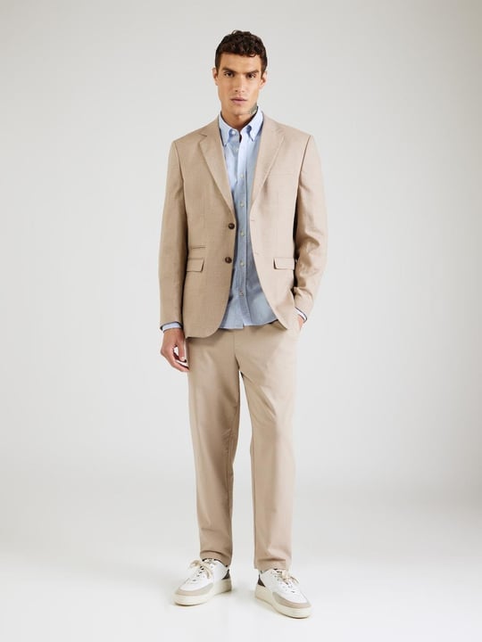 BOSS BOSS Erkek Slim Fit %100 Pamuklu Logo İşlemeli Uzun Kollu Mavi Gömlek 50544951-450