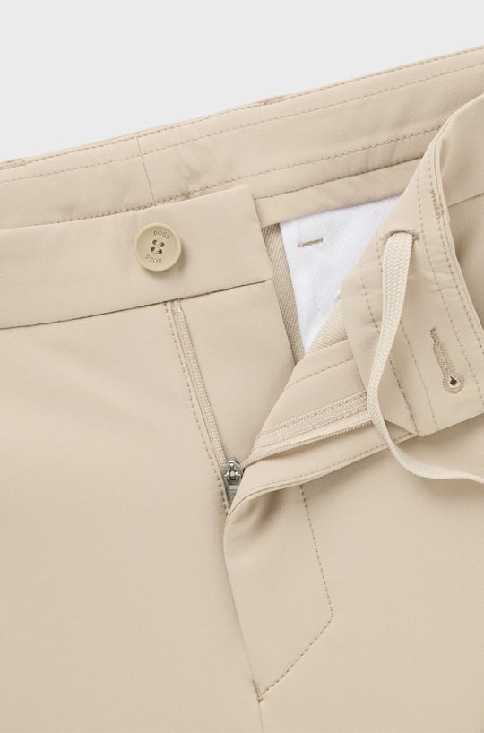 BOSS BOSS Erkek Slim Fit Çabuk Kuruyan Su Tutmayan Dar Paça Bej Pantolon 50534303-269