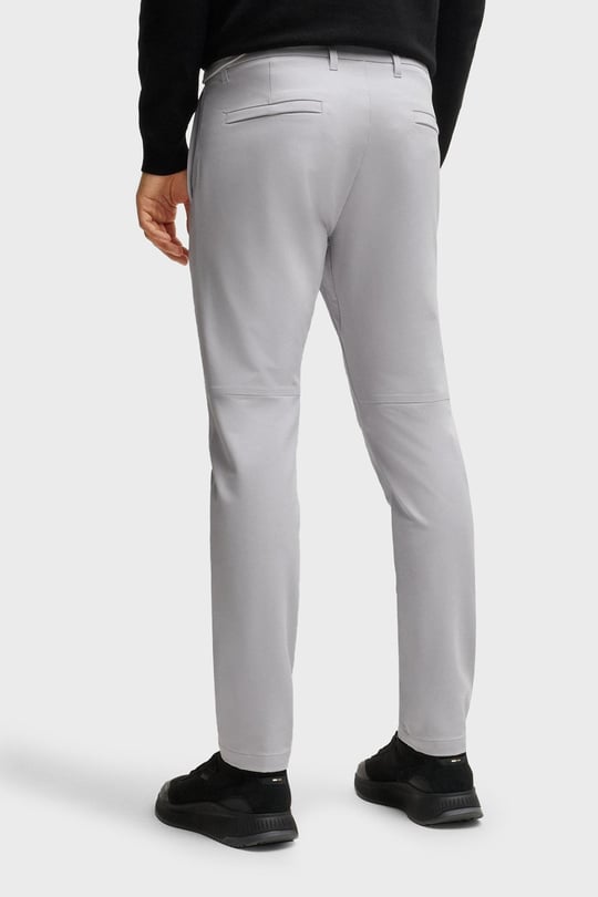BOSS BOSS Erkek Slim Fit Çabuk Kuruyan Su Tutmayan Dar Paça Gri Pantolon 50534303-054