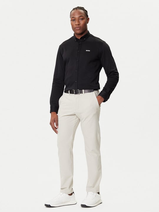 BOSS BOSS Erkek Slim Fit Çabuk Kuruyan Su Tutmayan Dar Paça Ekru Pantolon 50534303-271