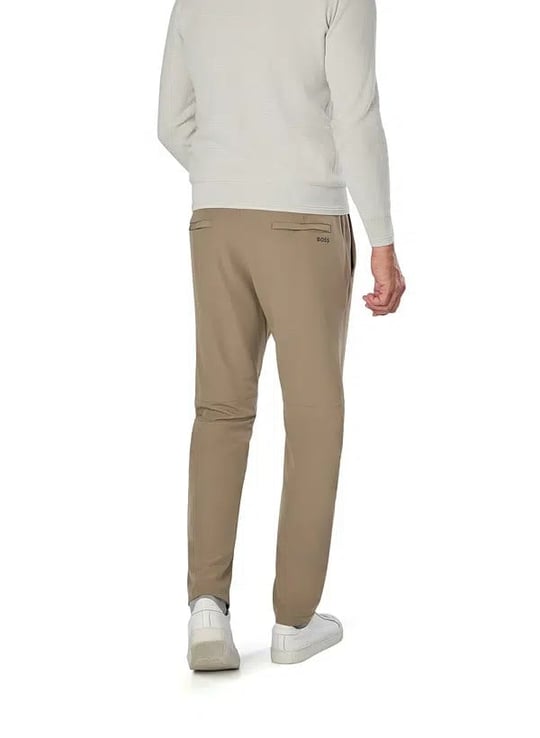 BOSS  BOSS Erkek Slim Fit Çabuk Kuruyan Su Tutmayan Dar Paça Bej Pantolon 50534303-334