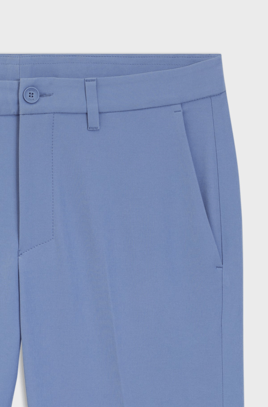 BOSS  BOSS Erkek Slim Fit Çabuk Kuruyan Su Tutmayan Dar Paça Mavi Pantolon 50534303-459