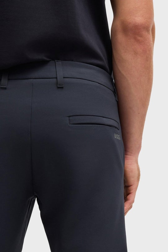 BOSS BOSS Erkek Slim Fit Çabuk Kuruyan Su Tutmayan Dar Paça Lacivert Pantolon 50534303-402