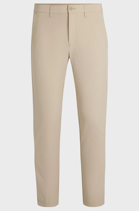 BOSS BOSS Erkek Slim Fit Çabuk Kuruyan Su Tutmayan Dar Paça Bej Pantolon 50534303-269