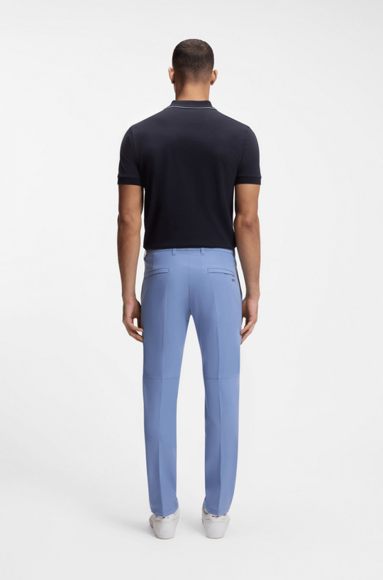 BOSS  BOSS Erkek Slim Fit Çabuk Kuruyan Su Tutmayan Dar Paça Mavi Pantolon 50534303-459