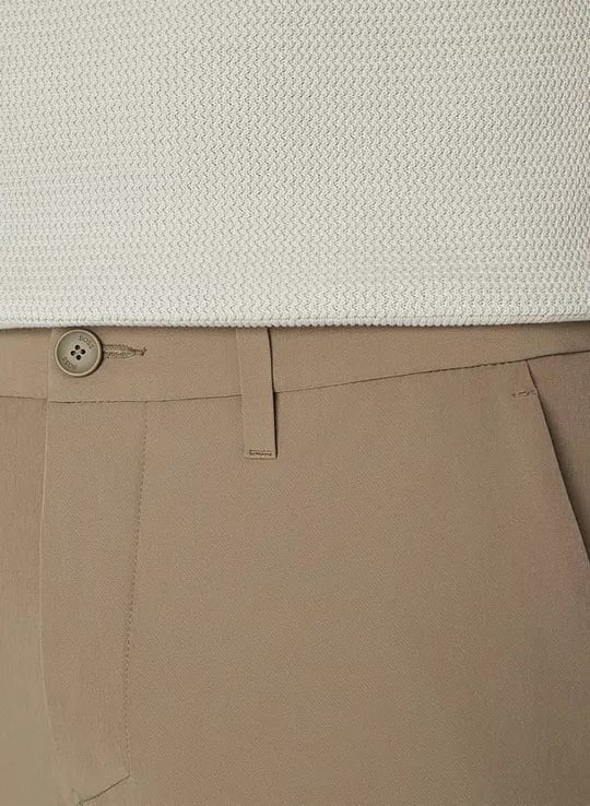 BOSS  BOSS Erkek Slim Fit Çabuk Kuruyan Su Tutmayan Dar Paça Bej Pantolon 50534303-334