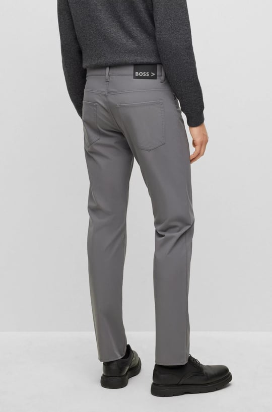 BOSS BOSS Erkek Slim Fit Düz Dar Kesim Gri1 Pantolon 50491230-029