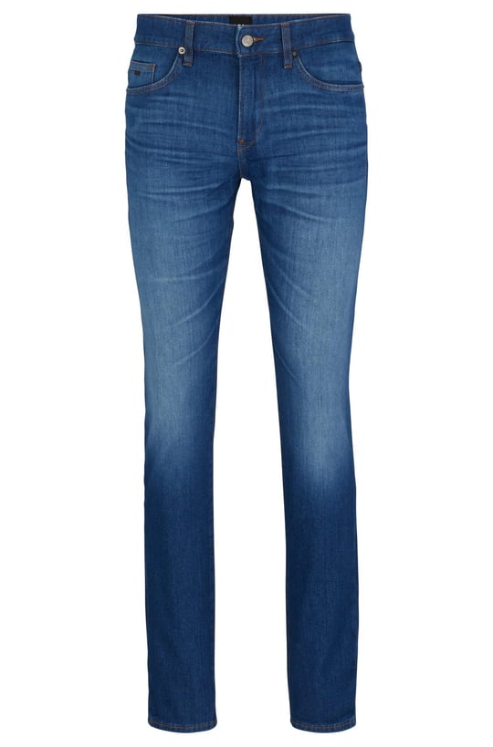 BOSS BOSS Erkek Slim Fit Düz Dar Kesim Mavi1 Jeans 50488478-434