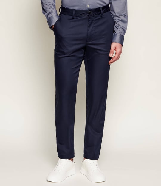 BOSS  BOSS Erkek Slim Fit Normal Bel Daralan Paça Cep Detay Lacivert Pantolon 50553841-404