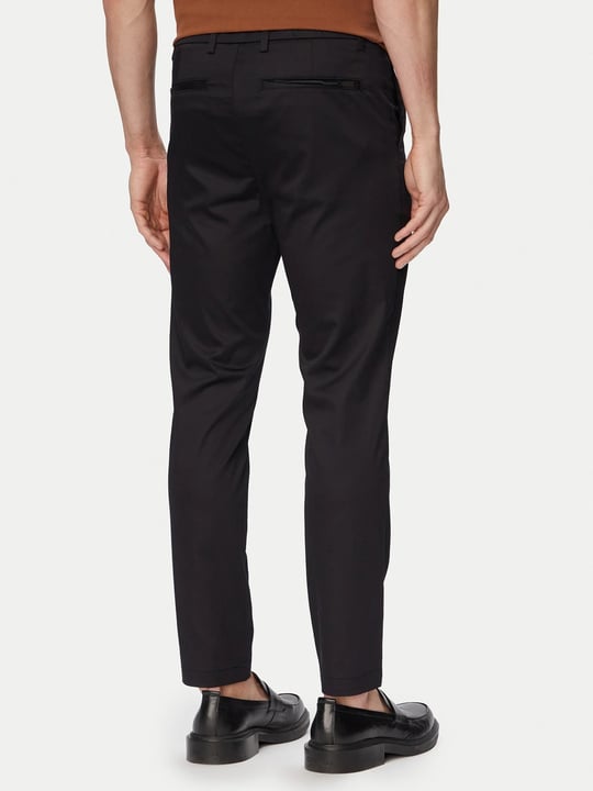 BOSS  BOSS Erkek Slim Fit Normal Bel Daralan Paça Cep Detay Siyah Pantolon 50553841-001