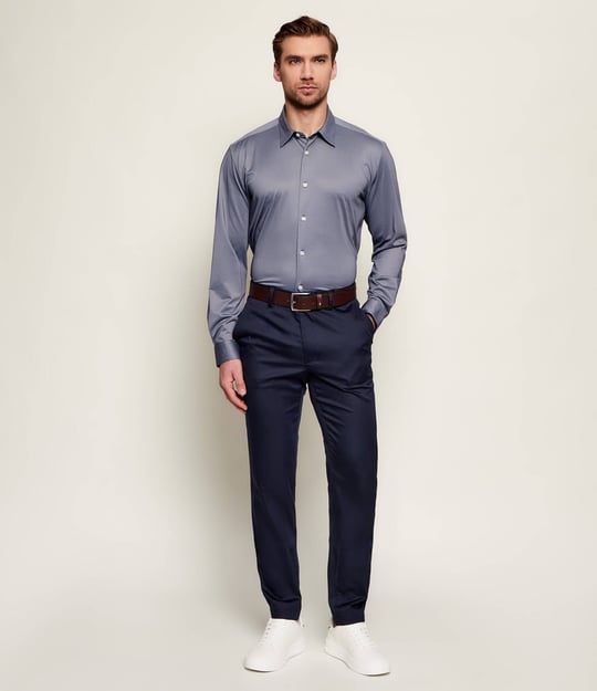BOSS  BOSS Erkek Slim Fit Normal Bel Daralan Paça Cep Detay Lacivert Pantolon 50553841-404