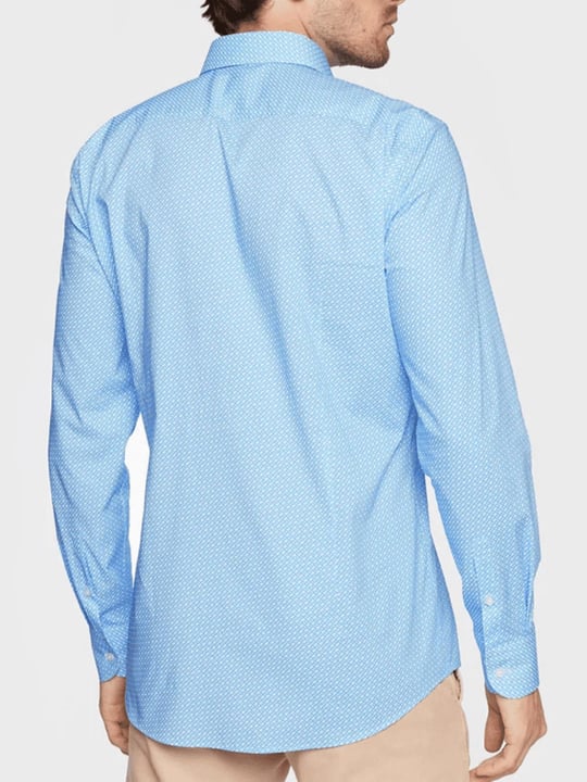 BOSS BOSS Erkek Uzun Kollu Slim Fit Düğmeli Gömlek Mavi Gömlek 50478620-450