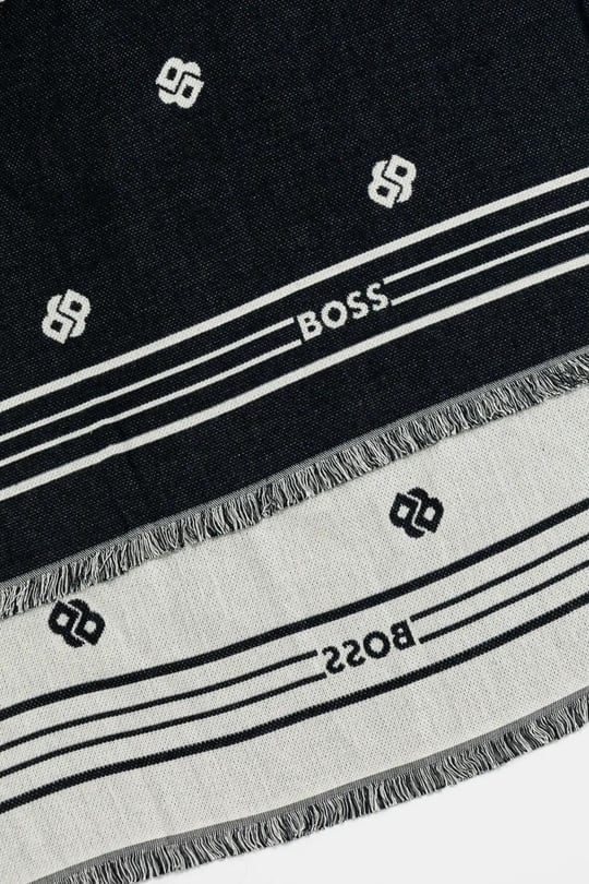 BOSS BOSS Kadın Logo Desenli Düz Kumaş Lacivert Şal & Eşarp & Fular 50535789-406