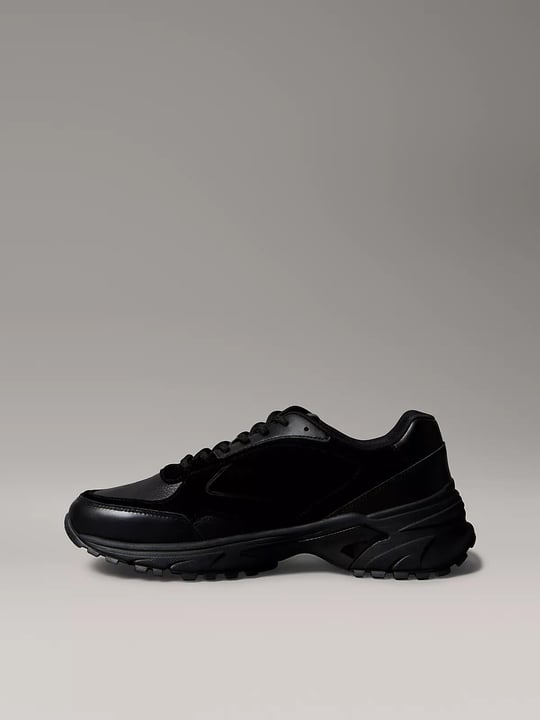 Calvin Klein Calvin Klein Erkek %100 Deri Rahat Taban CK Logolu Siyah Sneaker YM0YM01289-0GJ
