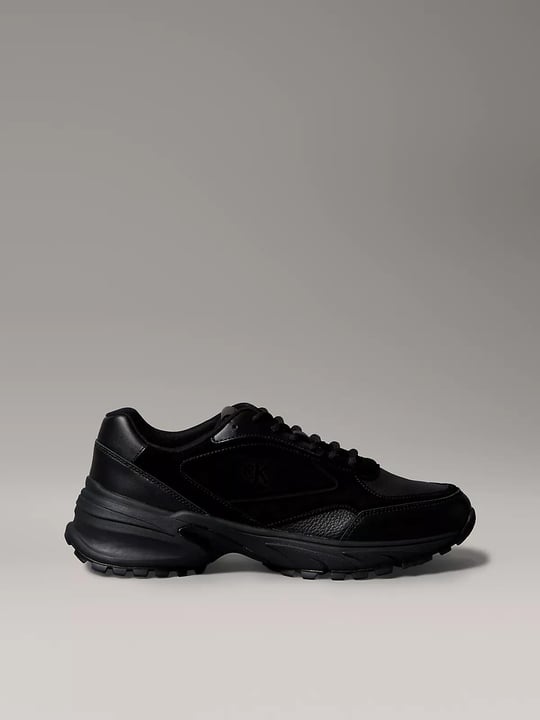 Calvin Klein Calvin Klein Erkek %100 Deri Rahat Taban CK Logolu Siyah Sneaker YM0YM01289-0GJ