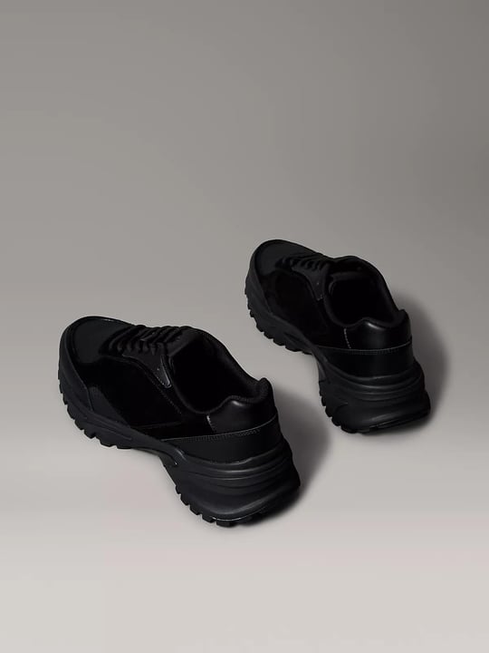 Calvin Klein Calvin Klein Erkek %100 Deri Rahat Taban CK Logolu Siyah Sneaker YM0YM01289-0GJ