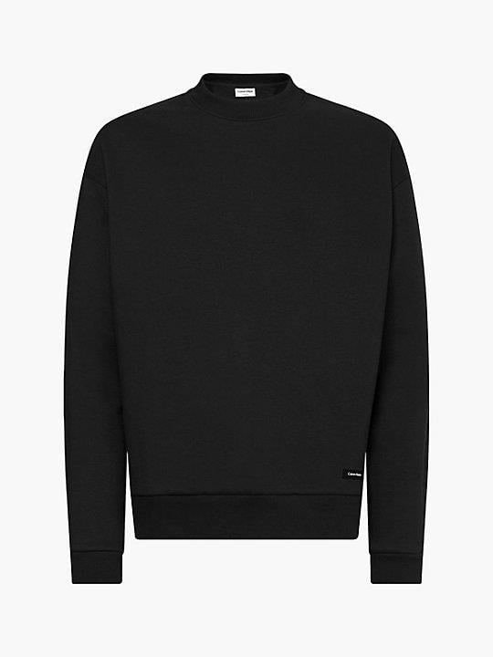 Calvin Klein Calvin Kleın Erkek %100 Pamuk Regular Taper Rahat Siyah Sweatshirt K10K109977-BEH