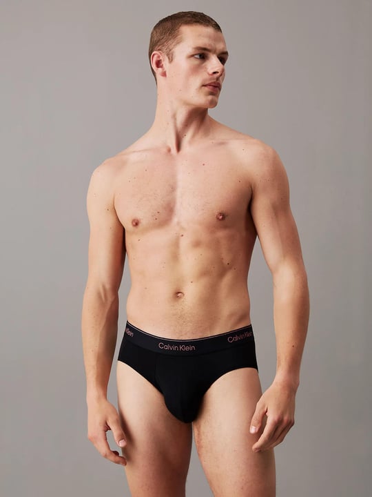Calvin Klein Calvin Kleın Erkek 3'lü Şerit Bantlı Renkli Siyah Külot 000NB4075A-Q6A