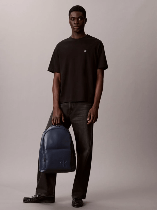 Calvin Klein Calvin Klein Erkek Ayarlanabilir Askılı Fermuarlı Ön Cepli Mavi Sırt Çantası LV04D3246G-CCI