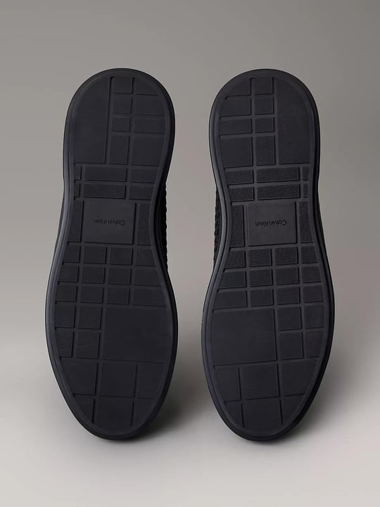 Calvin Klein Calvin Klein Erkek Bağcıklı Bağlama Yuvarlak Burun Deri Rahat Taban Siyah Sneaker YM0YM01383-0GJ