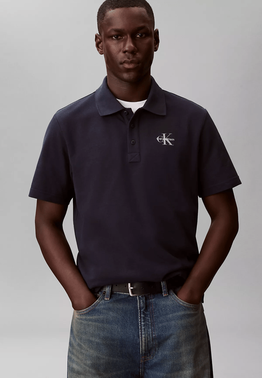 Calvin Klein Calvin Klein Erkek Bisiklet Yaka Kısa Kol Pamuklu Düz Model Lacivert T-Shirt LV04RF209G-CEF