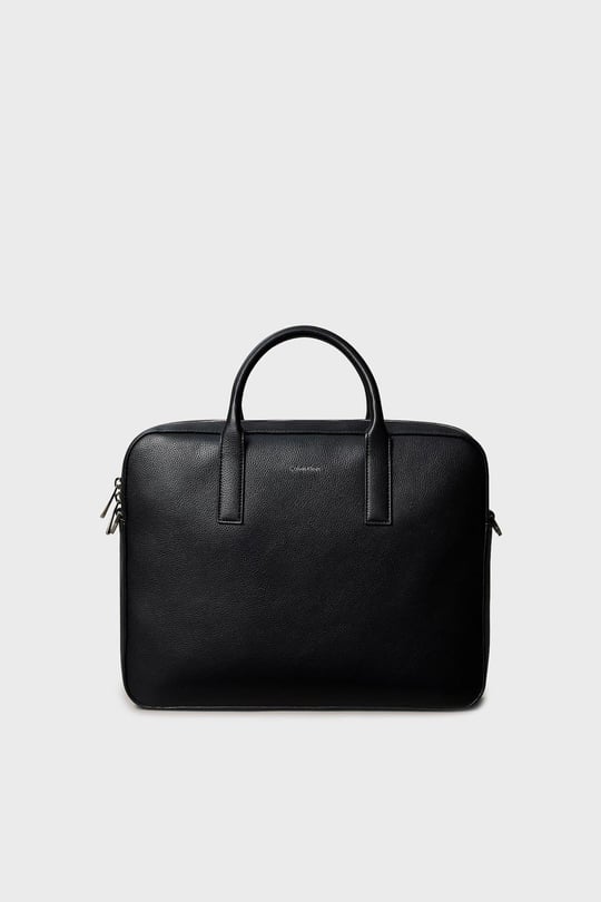 Calvin Klein Calvin Klein Erkek Çıkarılabilir ve Ayarlanabilir Askılı Fermuarlı Siyah Laptop & Evrak Çantası LV04D3157G-UB1