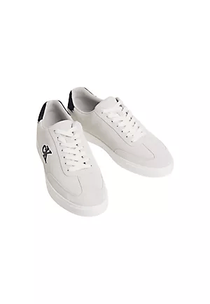 Calvin Klein Calvin Klein Erkek CK Logolu Düşük Bilekli Süet Beyaz Sneaker HM0HM02125-0LA